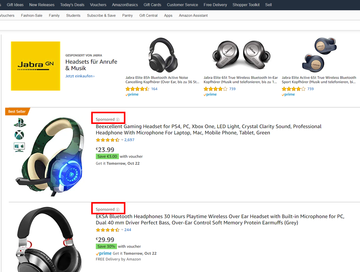 Sponsored Product Ads