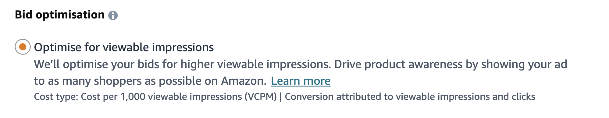 Optimization for impressions